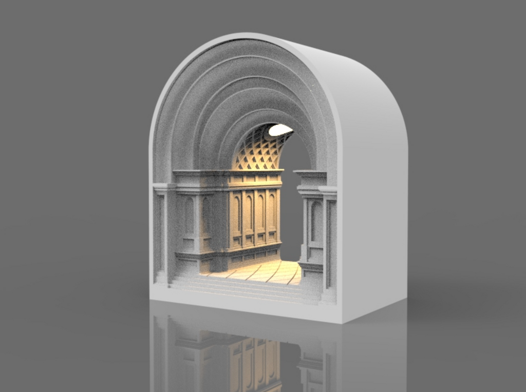 Wedding Chapel Bedside Lamp - LED NOT INCLUDED