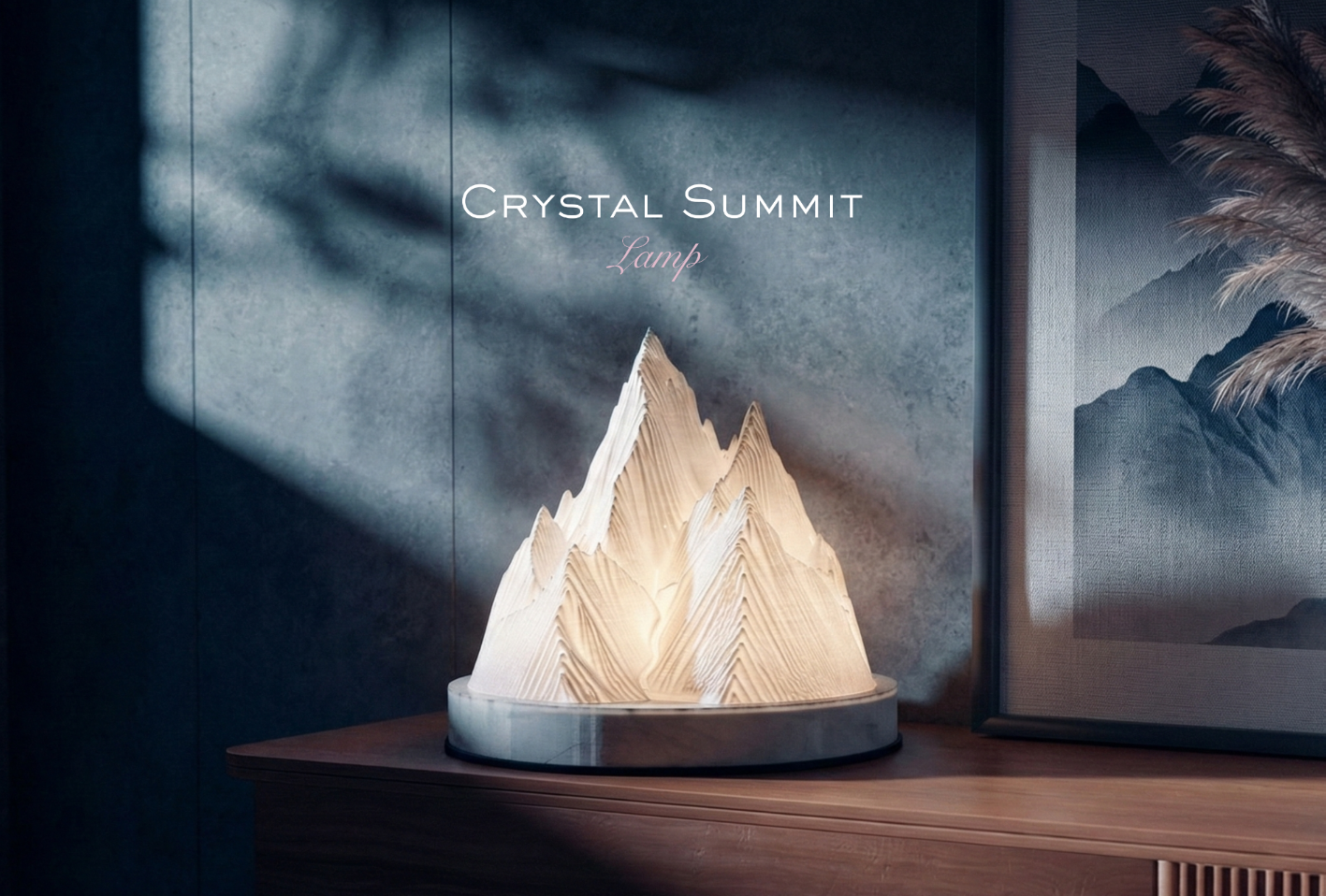 Crystal Summit Desk Lamp