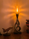 Twisted Spiral Base Table Lamp – Modern Warm Ambient LED Night Light