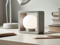 Minimalist Framed Sphere LED Lamp – Modern Ambient Table Light